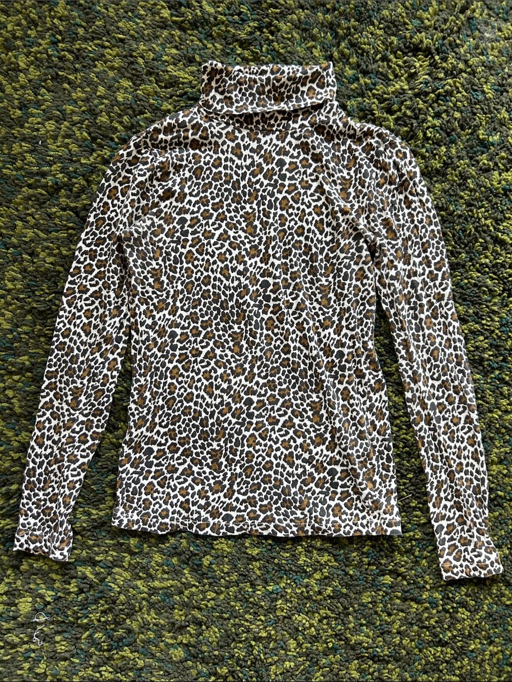 J. Crew Leopard Print Turtleneck